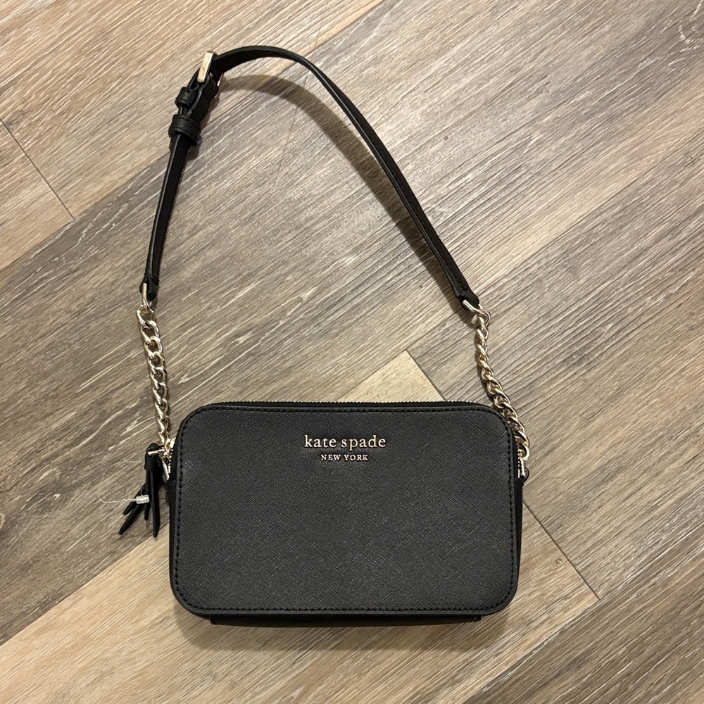 Kate Spade Black Purse with Gold Hardware - Shoulder bag